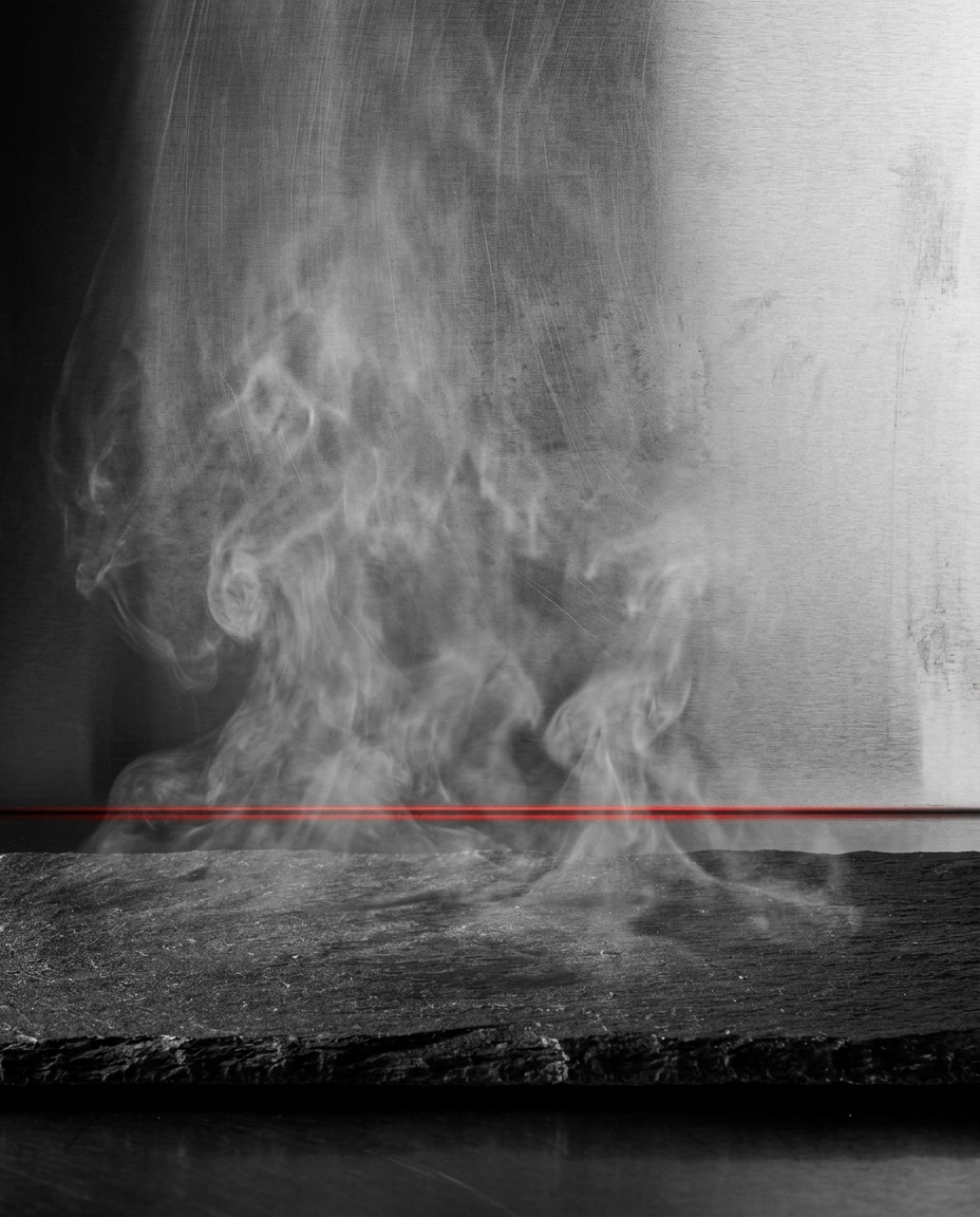 Monochrome steam and heat texture for Stay Chill